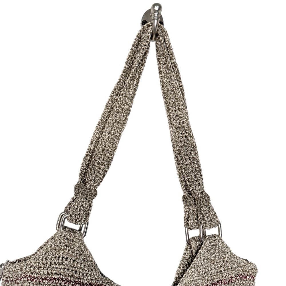 THE SAK BELLE COLORFUL STRIPED WOVEN HOBO SHOULDER BAG - Picture 7 of 11